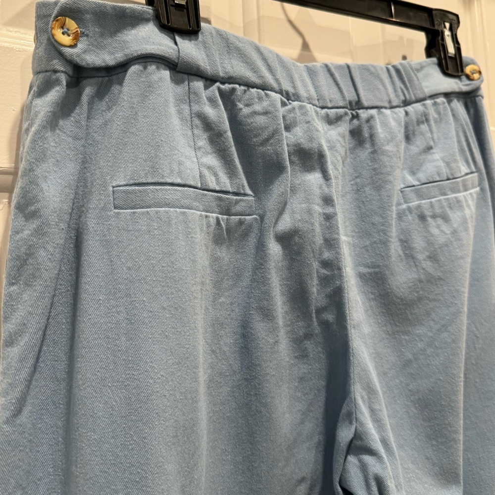 Frances Valentine Chloe Pant In Light Blue Size 8 Relaxed Trouser women’s - Picture 8 of 9